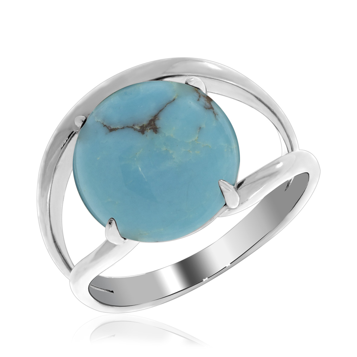 Купить оптом кольцо из серебра с бирюзой 1340311833 от Krasnoe