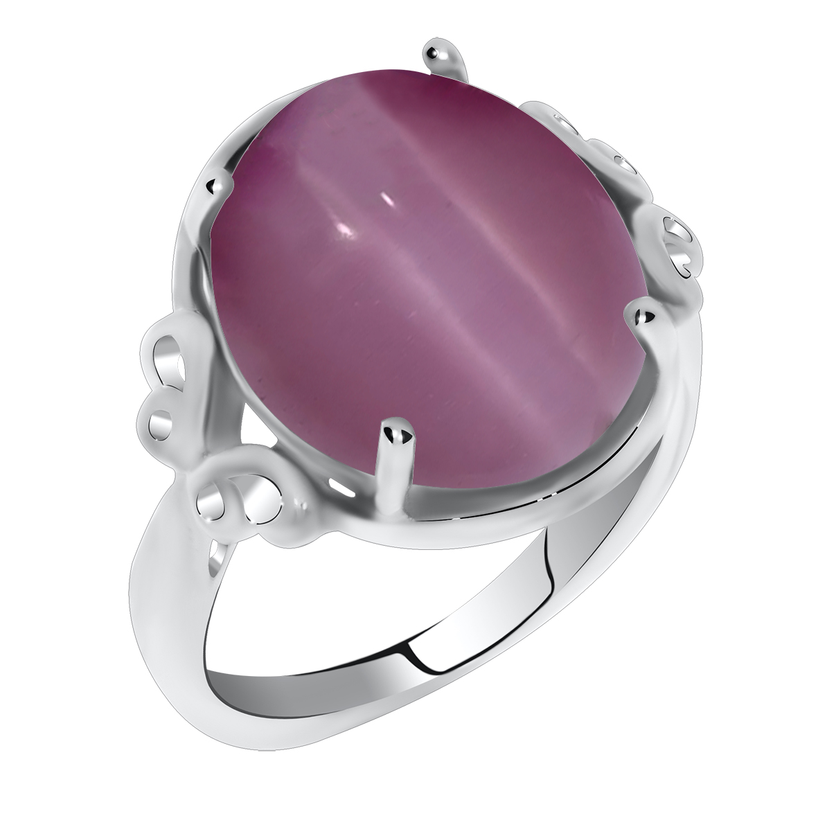 Купить оптом кольцо из серебра с кошачий глазом 1340260111-1 от Krasnoe