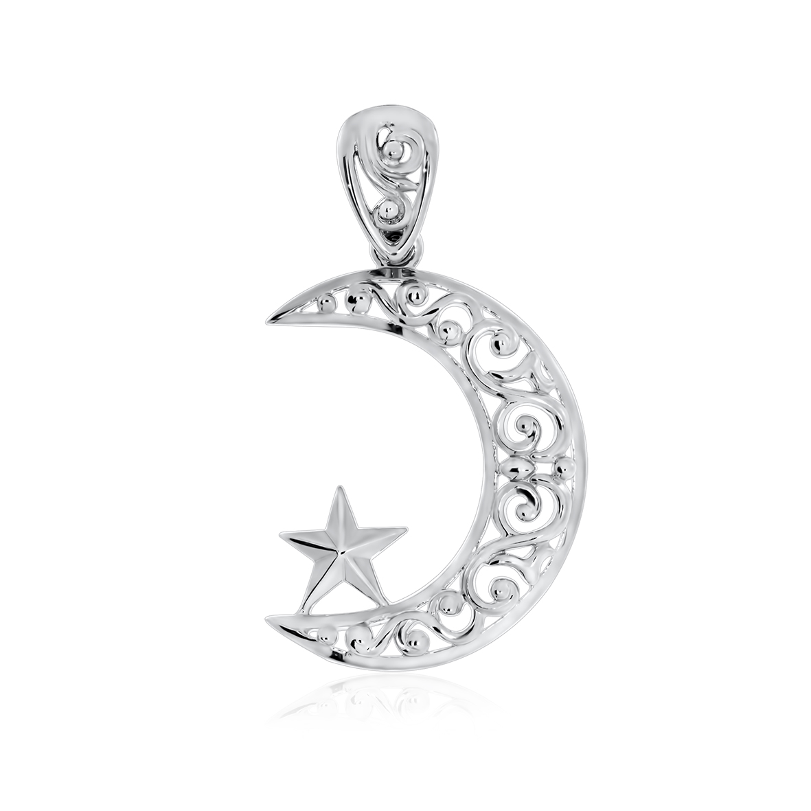 Купить оптом подвеска из серебра без вставок 3340400356 от Krasnoe