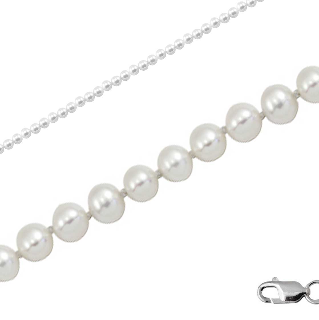 Купить оптом браслет из серебра с жемчугами 3256054019B от Krasnoe