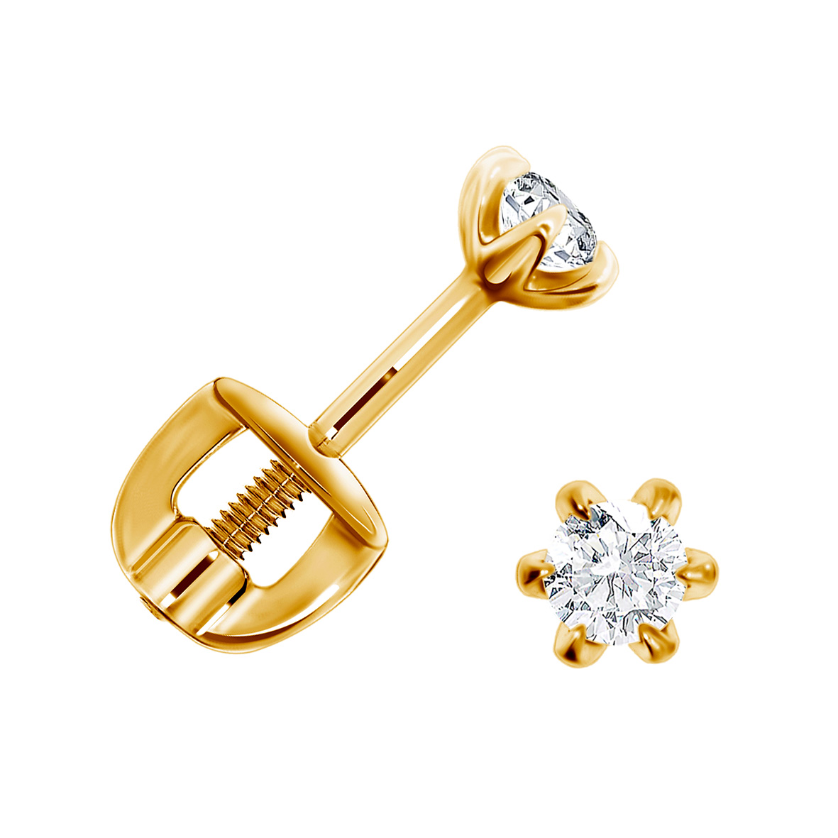 Купить оптом пусеты из серебра с фианитами П320200532 от Krasnoe