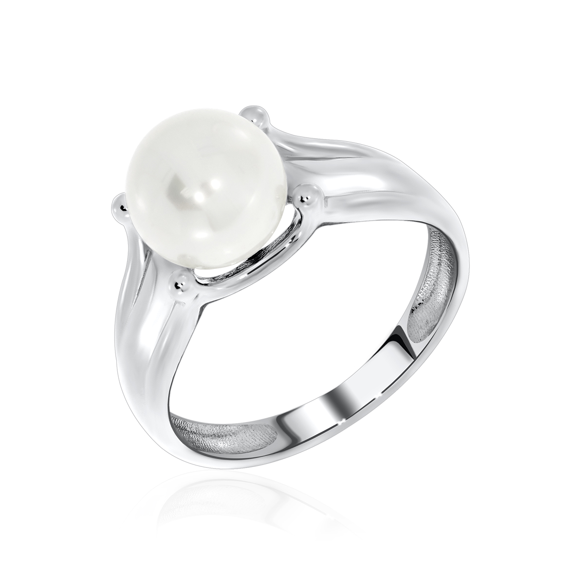 Купить оптом кольцо из серебра с жемчугом 1340051399 от Krasnoe