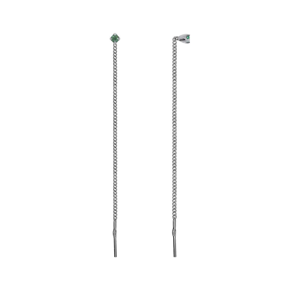 Купить оптом серьги из серебра с бериллами 2340014081-1 от Krasnoe