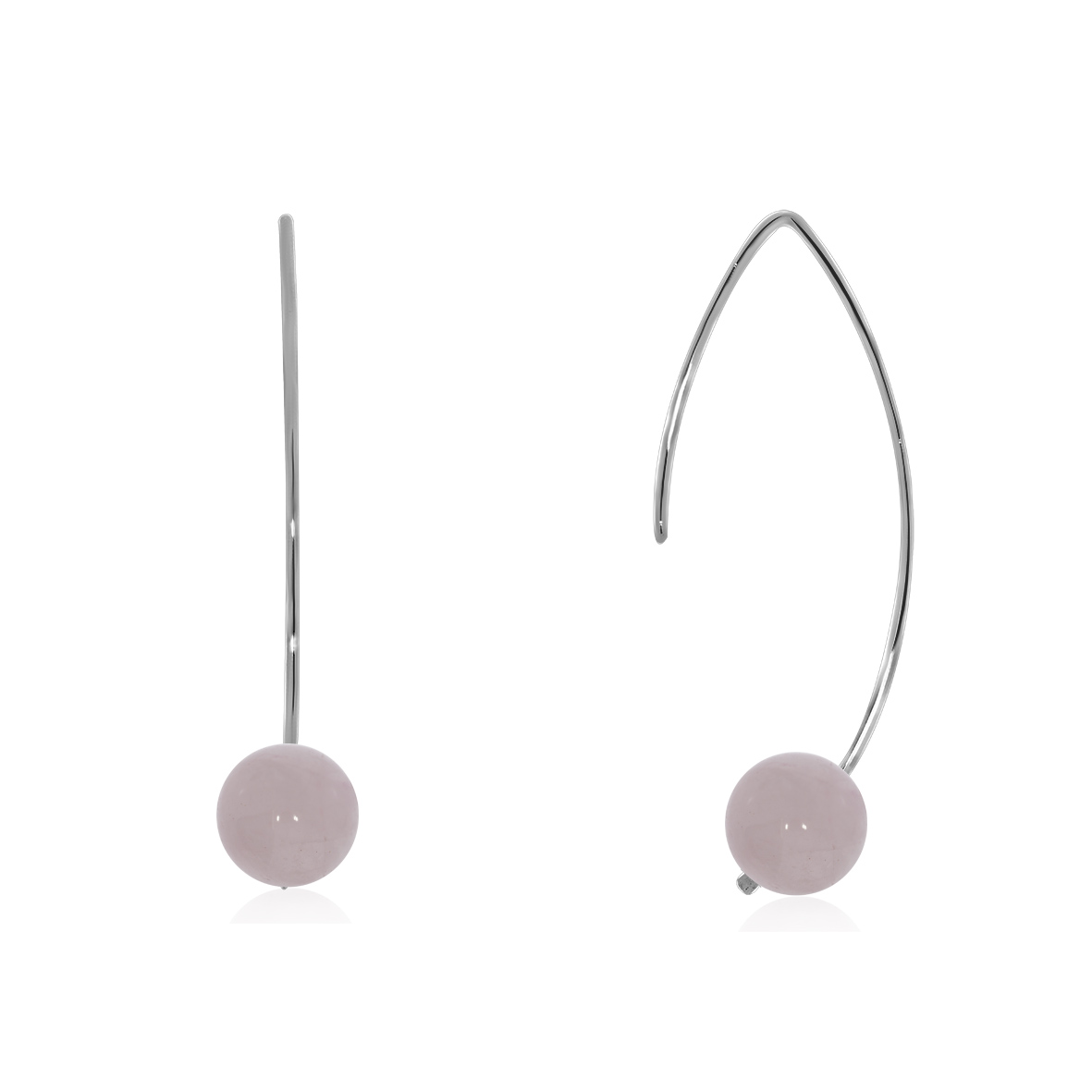 Купить оптом серьги из серебра с кварцем 2340101063-30 от Krasnoe