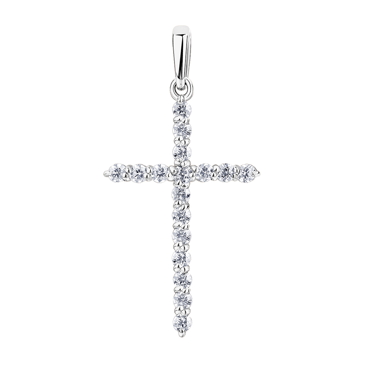 Купить оптом подвеска из серебра с фианитами 3340204680 от Krasnoe