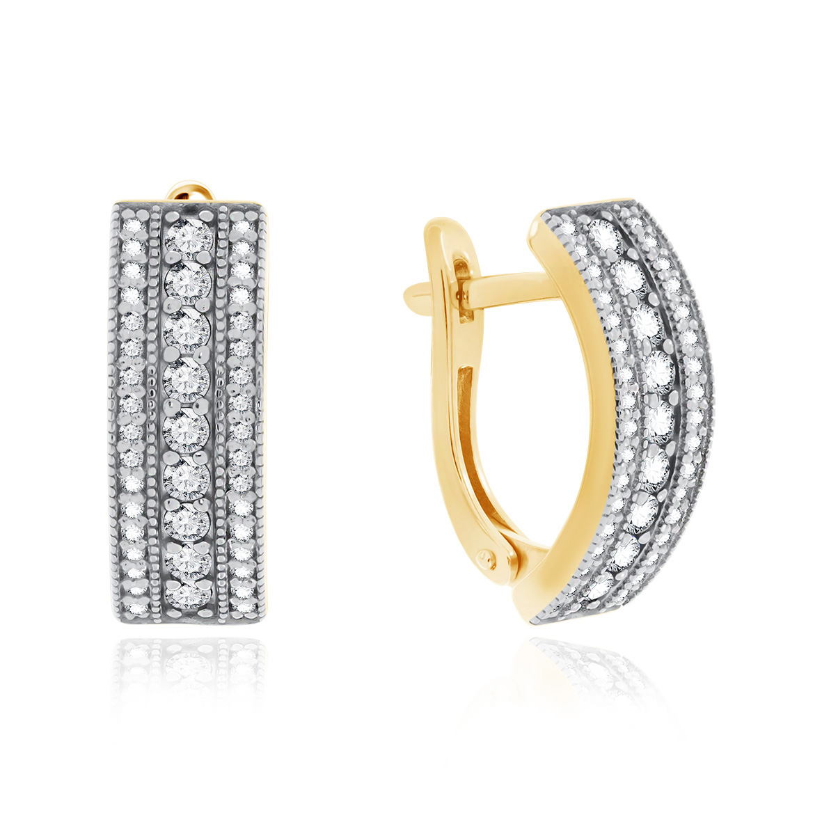 Купить оптом серьги из серебра с фианитами 2329201461л от Krasnoe