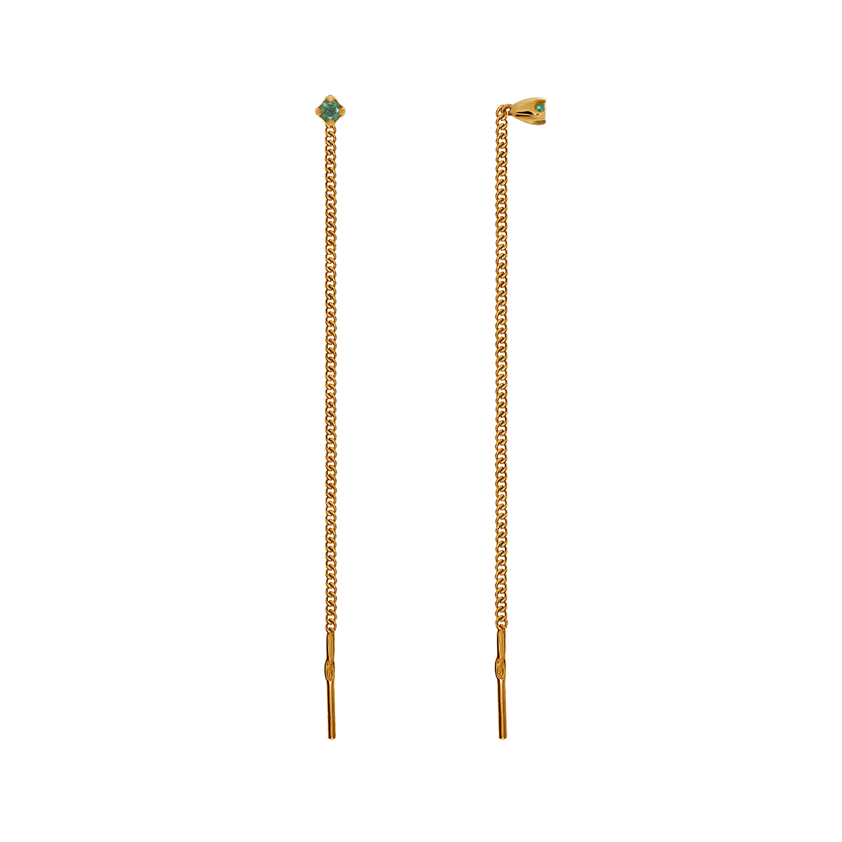 Купить оптом серьги из серебра с бериллами 2320014081-1 от Krasnoe