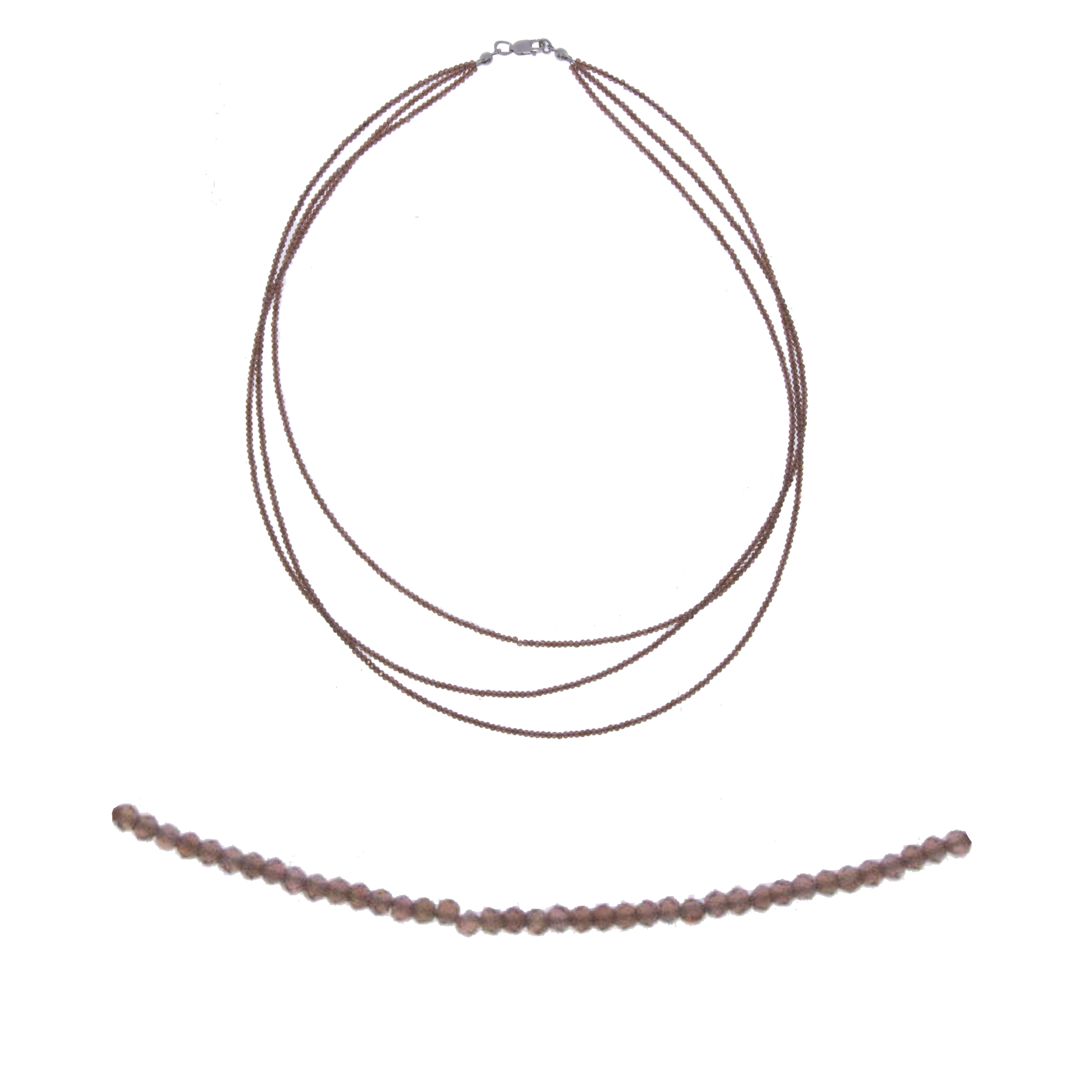 Купить оптом колье из серебра с гранатами 8340156065-45 от Krasnoe