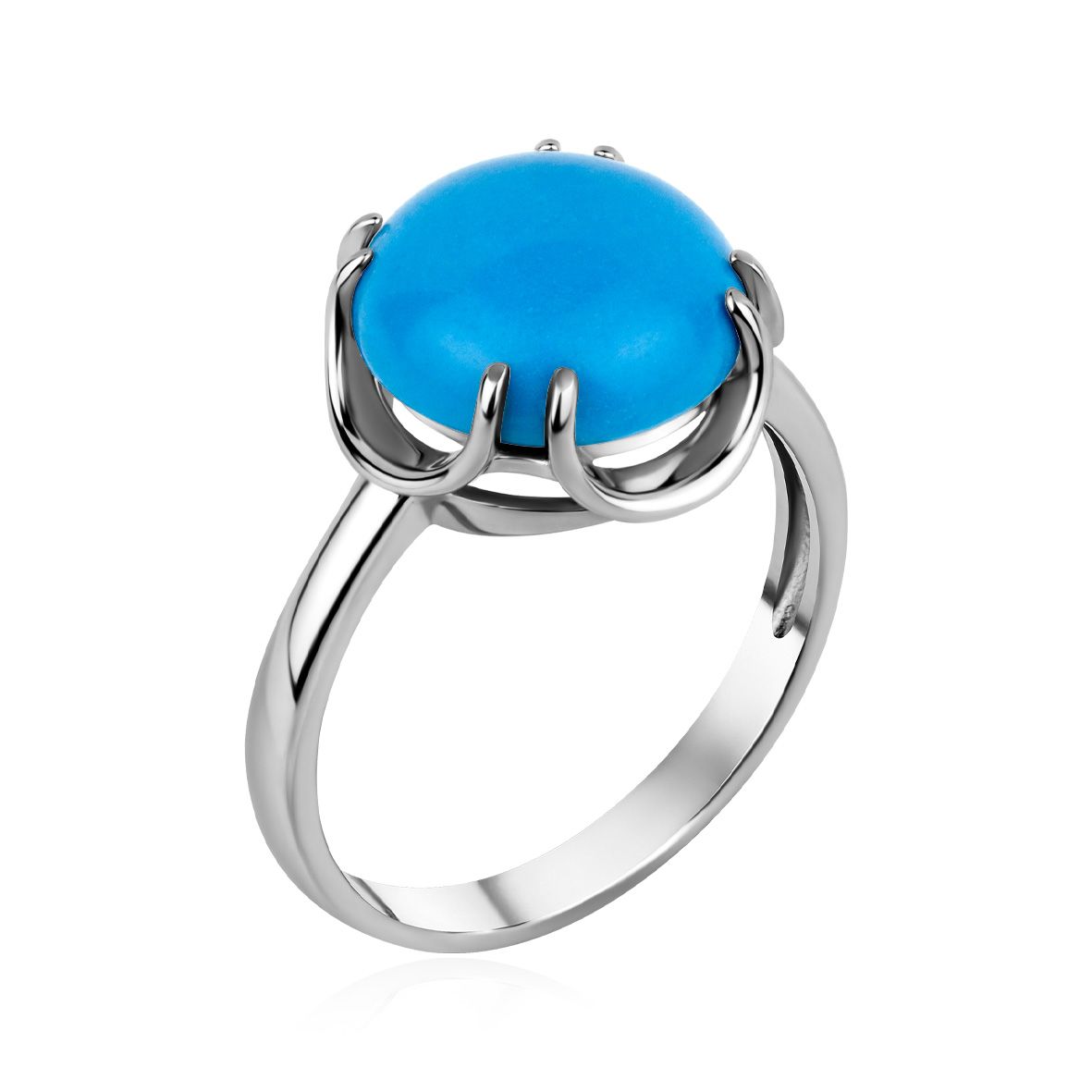 Купить оптом кольцо из серебра с бирюзой 1340Б26489 от Krasnoe