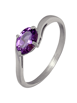 Купить оптом кольцо из серебра с аметистом 3067003077 от Krasnoe