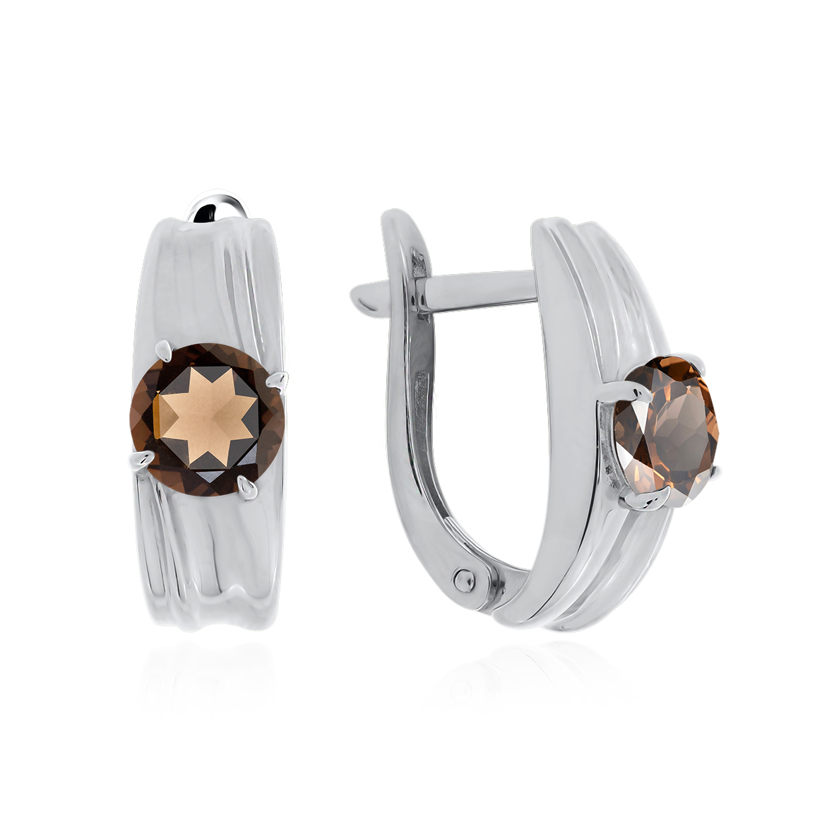 Купить оптом серьги из серебра с топазом 2340101669 от Krasnoe