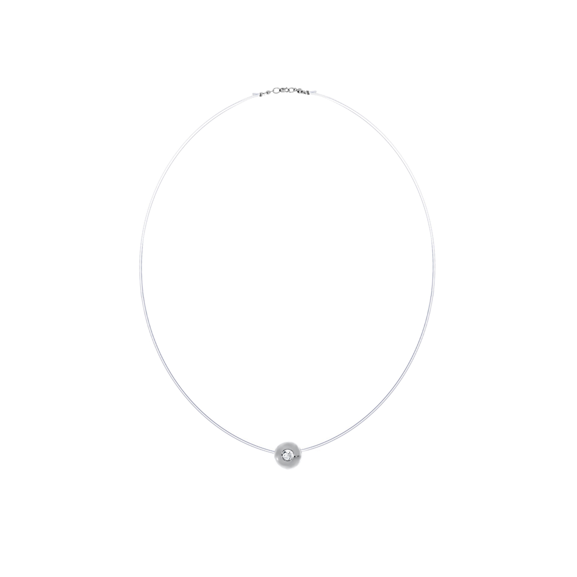 Купить оптом колье из серебра с фианитом 8340203032-38 от Krasnoe