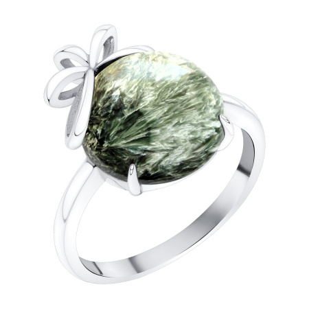 Купить оптом кольцо из серебра с серафинитом 1340925807 от Krasnoe