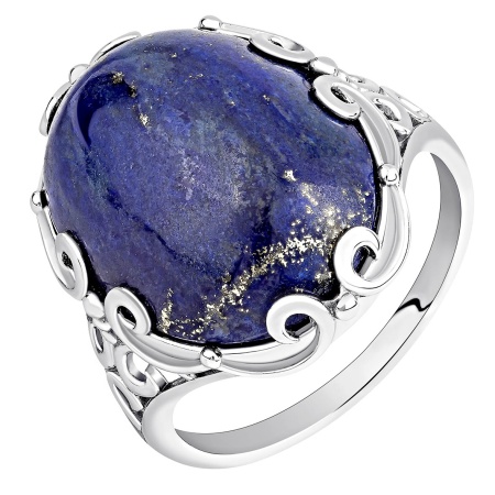 Купить оптом кольцо из серебра с лазуритом 1340475048 от Krasnoe