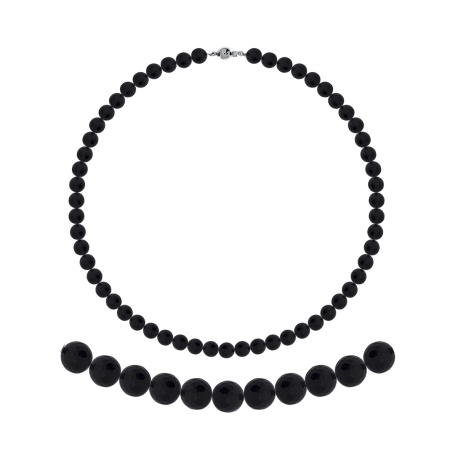 Купить оптом бусы из серебра с синтетическими авантюринами 8340366088-45-80 от Krasnoe