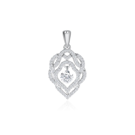 Купить оптом подвеска из серебра с фианитами 3340200769л от Krasnoe