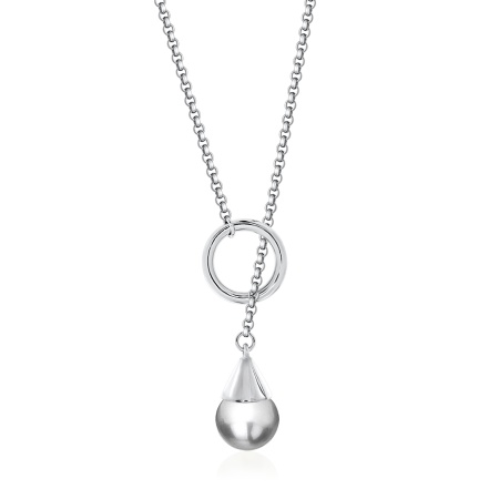 Купить оптом колье из серебра с жемчугом 8340240868-75-21 от Krasnoe