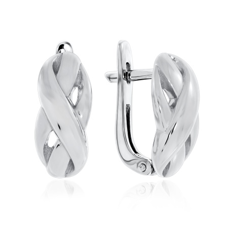 Купить оптом серьги из серебра без вставок 2340401590 от Krasnoe