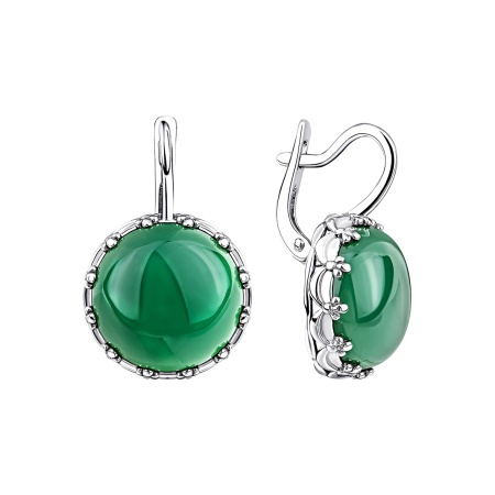 Купить оптом серьги из серебра с агатами 2340391869-60 от Krasnoe