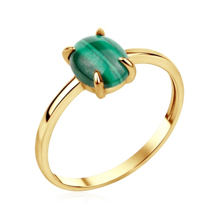 Купить оптом кольцо из серебра с малахитом 1320386607 от Krasnoe