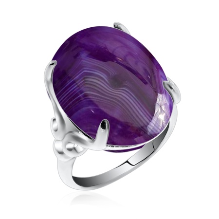 Купить оптом кольцо из серебра с агатом 1340390112-9 от Krasnoe