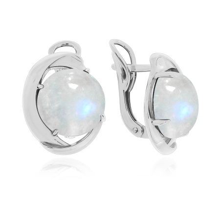 Купить оптом серьги из серебра с лунным камнем 2340931833 от Krasnoe