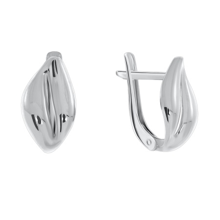 Купить оптом серьги из серебра без вставок 2340400263 от Krasnoe