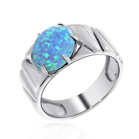 Купить оптом кольцо из серебра с опалом 1340251395-70 от Krasnoe