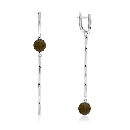 Купить оптом серьги из серебра с топазами 2340100723 от Krasnoe