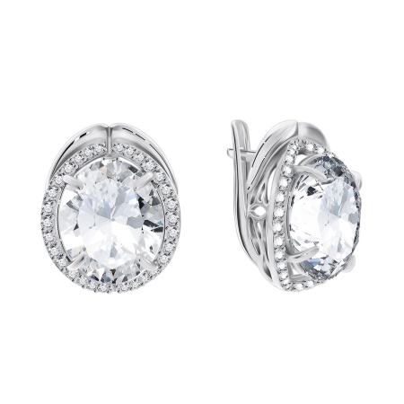 Купить оптом серьги из серебра с фианитами 2340200140 от Krasnoe