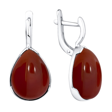 Купить оптом серьги из серебра с агатами 2340395938-31 от Krasnoe