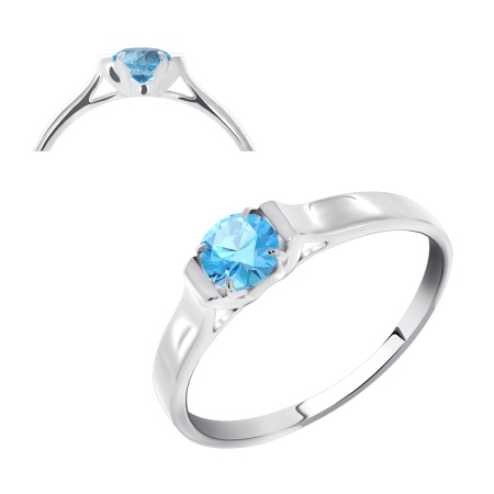 Купить оптом кольцо из серебра с топазом 1340070264-73 от Krasnoe