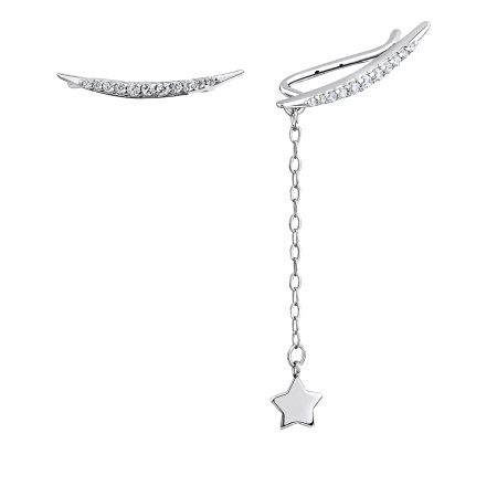 Купить оптом серьги из серебра с фианитами 2340204903л-9 от Krasnoe