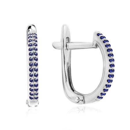 Купить оптом серьги из серебра с ситаллами 2340881323-82 от Krasnoe