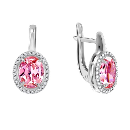 Купить оптом серьги из серебра с фианитами 2340200282л-30 от Krasnoe