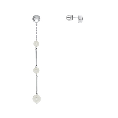 Купить оптом пусеты из серебра с жемчугами 2340241199 от Krasnoe