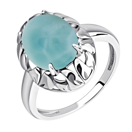 Купить оптом кольцо из серебра с ларимаром 1340Л11865 от Krasnoe