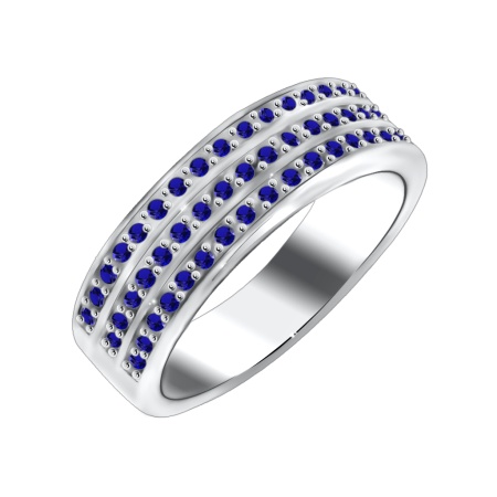 Купить оптом кольцо из серебра с ситаллами 1340880074-81 от Krasnoe