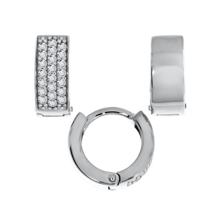 Купить оптом серьги из серебра с фианитами 2340201275л от Krasnoe