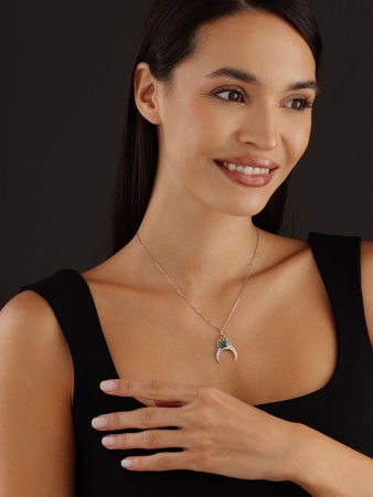 Купить оптом подвеска из серебра с агатом 3340391961-60 от Krasnoe