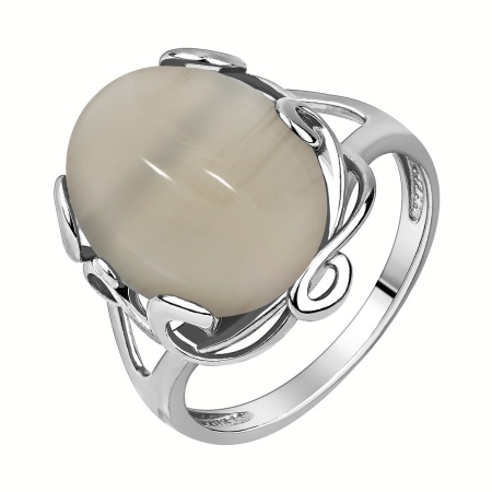 Купить оптом кольцо из серебра с агатом 1340395092-21 от Krasnoe