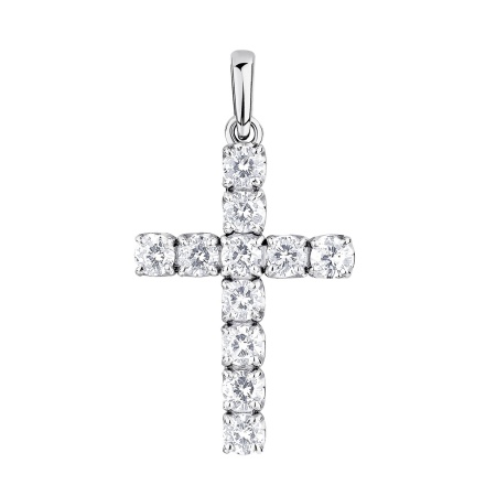 Купить оптом подвеска из серебра с фианитами 3340204678 от Krasnoe