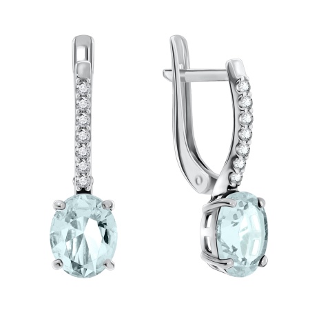 Купить оптом серьги из серебра с фианитами 2340200185-79 от Krasnoe