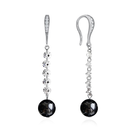 Купить оптом серьги из серебра с агатами и фианитами 2340390611-1-20 от Krasnoe