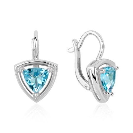 Купить оптом серьги из серебра с топазами 2340075542-71 от Krasnoe