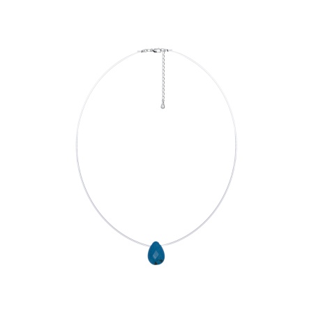 Купить оптом колье из серебра с бирюзой 8340313049-38 от Krasnoe