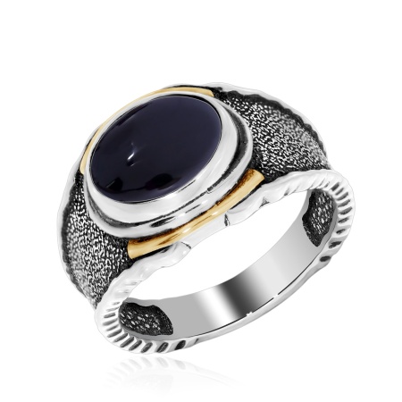 Купить оптом кольцо из серебра с агатом 1317392396-20 от Krasnoe