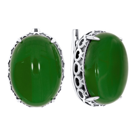 Купить оптом серьги из серебра с агатами 2340395721-60 от Krasnoe