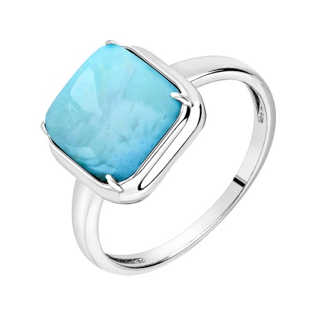 Купить оптом кольцо из серебра с ларимаром 1340Л15135 от Krasnoe