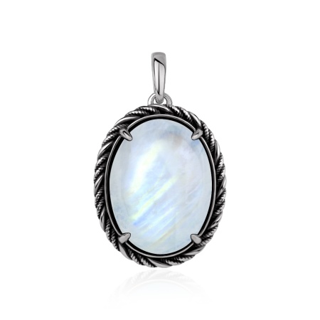 Купить оптом подвеска из серебра с лунным камнем 3310936399 от Krasnoe